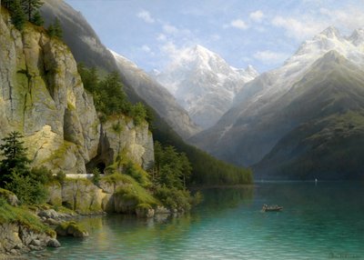 View of Lake Lucerne by Joseph Jansen